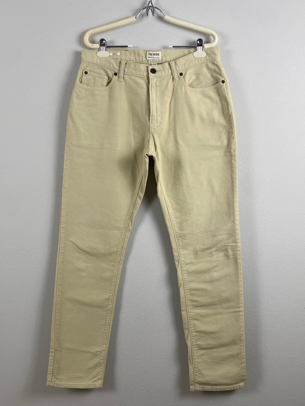 Todd Snyder 2021 Slim Fit 5 Pocket Moleskin Pant | Khaki